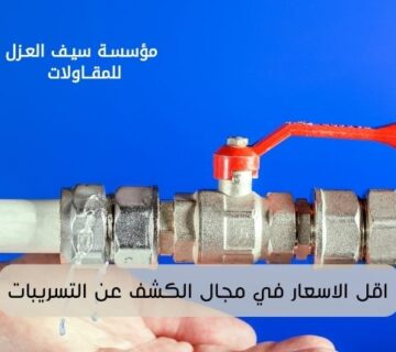 اقل الاسعار في مجال الكشف عن التسريبات